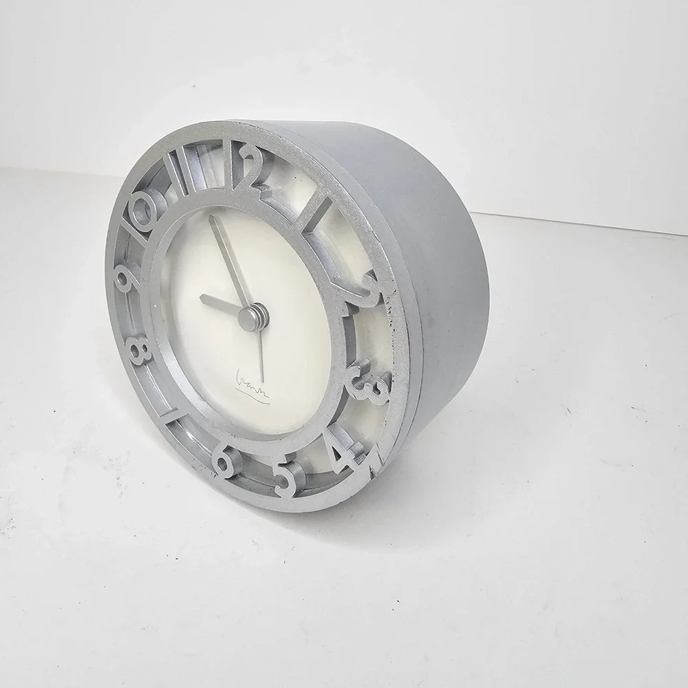 Umbra Silver Modern Cutout Number Desk Alarm Clock Minimalist Decor
